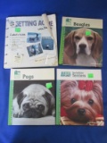 Books: Animal Planet's “Yorkshire Terriers”; “Pugs”, “Beagles” & “Getting Active w/ your dog”