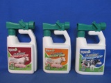 3 Bottles of Espree All Livestock Body Wash 1 Whitening, 1 Medicated 1 Mild- hooks onto a Hose
