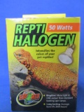 50 Watts Red Halogen – Intensifies the Colors of your reptiles, avg life 2,000 hrs