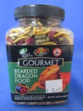 Gourmet Bearded Dragon Food with Dried Meal Worms, Blueberries & Rosepetals (mmm)