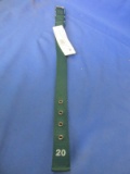 Hamilton 20” L x 1” W Deluxe Nylon Dog Collar – Dark Green