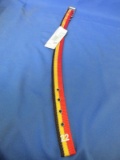 Hamilton 22” L x 1” W Deluxe Nylon Dog Collar –Black, Yellow, Red & Reflective