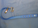 Hamilton 32” L x 1” W Deluxe Nylon Dog Collar – Blue