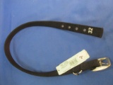 Hamilton 32” L x 1” W Deluxe Nylon Dog Collar – Black