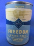 10 Cans of Blue Buffalo “Freedom” Grain Free Chicken Recipe for Puppies – ea. 12.5 oz