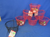7 Small Egg Baskets -Measures: 8