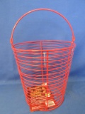 10” x 10” Wire Egg Basket -Holds 4-6 Dozen Large Eggs
