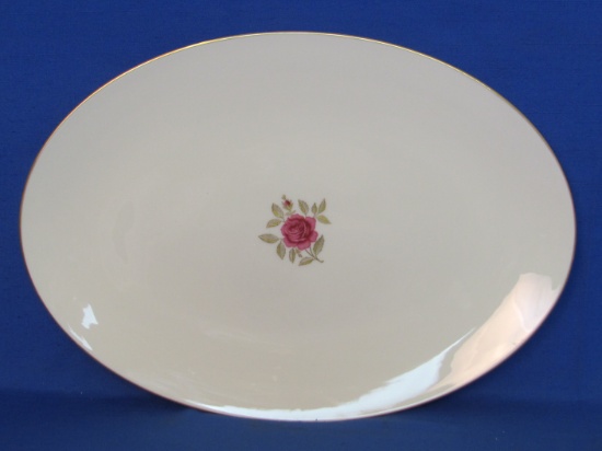 Lenox China Oval Serving Platter – Roselyn Pattern – 16” x 11 1/2”