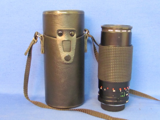 Zoom Macro Camera Lens w Hoya Filter 80-200mm – f=80-200mm – Was used w Minolta - In Case