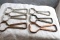 6 Old Beer Bottle Openers, Hamm's, Blitz, Coors, Lucky Lager, Acme & Beckers