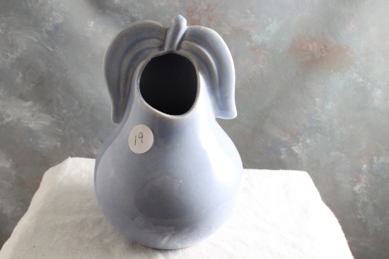 Red Wing Art Pottery Pear Vase 6 3/4" Tall Baby Blue Glaze