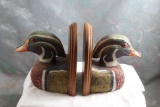 Wood Mallard Duck Decoys  Bookends WOODIES By R. Matheson To Jack