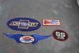 4 Vintage Chevrolet Embroidered Patches SS396, VEGA, 12
