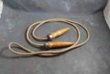Vintage Boxer Work-Out Jump Rope with Wooden Handles 100
