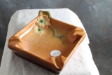 1940's Roseville Pottery Wincraft Pattern High Gloss Ashtray Hard to Find