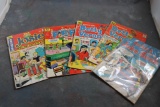 5 Vintage Archie Comic Books 15 Cent, 20 Cent & 25 Cent