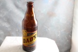 1952 DAD'S Root Beer Big Jr. Size Soda Pop Bottle 10 oz. Chicago Illinois