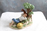 Norman Rockwell Figurine SPRING FEVER Rockwell Museum COA  1981 IN BOX