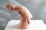 Vintage Red Wing Pottery Bird Figurine Dusty Rose Glaze #1033