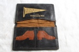 Antique Leather Advertising Business Card Holder O'Donnell Shoes