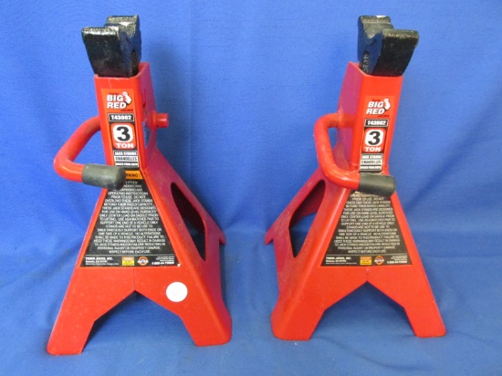 Torin Big Red Jacks 3 Ton Jack Stands Pro Series Pair – Very Good Used Condition