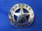 Silvertone Metal Pin/Badge “Deputy Marshall” Round w Star in Center