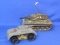 2 Toy Tanks: Wind-up by Marx (Works) Battery Operated by Junior Japan (doesn't work)