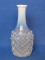 Antique Barber Bottle – Opalescent with Hobnail in a Diamond Design – 6 3/4” tall