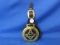 Masonic Mason Brass Emblem With Leather Belt Holder