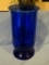 Large Cobalt Blue Glass Vase - Appears hand blown - ~13 1/2