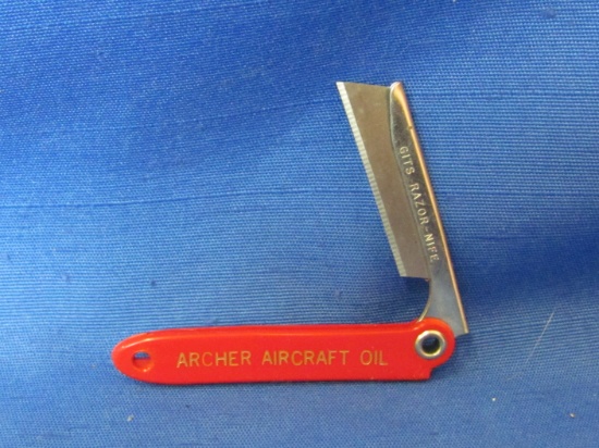 Archer Aircraft Oil Razor Knife