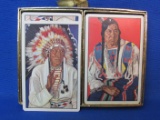 2 Decks of Playing Cards with Native American Images – In Case