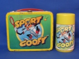 Aladdin Metal Lunchbox w Thermos – Disney's Sport Goofy – Early 1980s