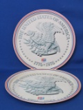 2 Metal Pepsi Trays from 1976 “The United States of America 1776-1976” - 10 3/4”