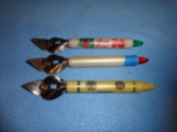 3 Vintage Bottle Openers w/ Advertising - Cenex, American Legion