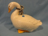 Large Ceramic Duck Figurine - Unmarked - Excellent condition - ~9 3/8