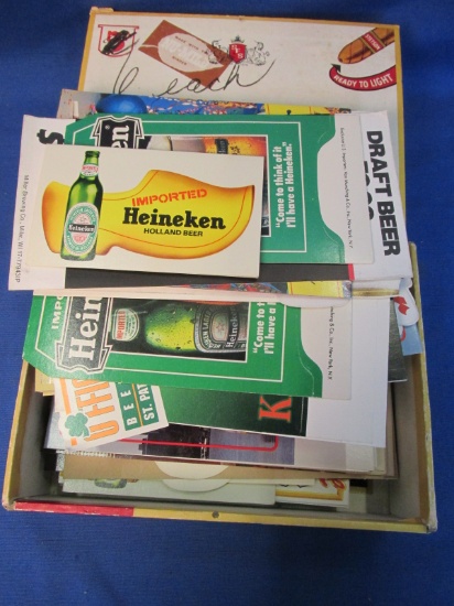 100 Plus Beer Promotional Items In a Stetson Pantela Cigar Box