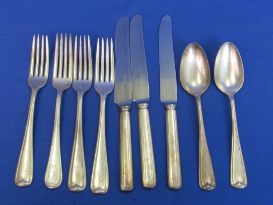 9 Pieces of Silverplate Flatware – All Marked Le Kas' – Restaurant? Hotel?