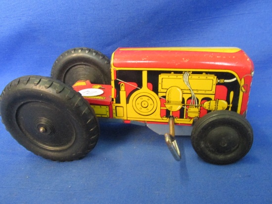 Vintage Courtland Caterpillar Tractor Wind-up Toy – 1950's – Nice as Display