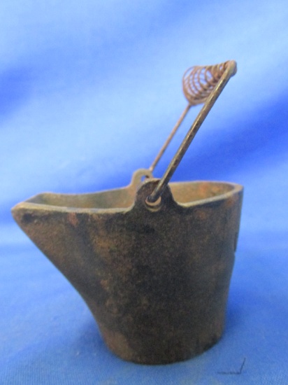 Vintage WATKINS Cast iron Miniature Coal Hod – Appx 2” T