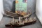 3 Vintage Ship Models Old Ironsides U.S.S. Constitution has the Box Side Wheeler