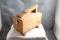 Vintage Cedar Wood Shoe Shine Box in Good Condition