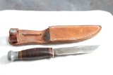 Vintage PAL RH51 Boy Scout Knife with Sheath 7 3/4