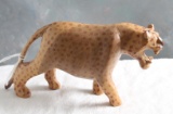 Carved Leopard Cheeta Lion Wood Figurine 6