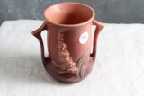 Roseville Pottery FOXGLOVE Pattern Double Handled Vase #42-4