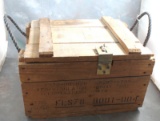VietNam Era Booby Trap Wood Crate with Military Shipment Label Intact