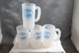 4 HAMM'S Special Light Beer Plastic Mugs