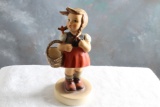 Vintage Hummel Goebel Figurine LITTLE SHOPPER #96 Measures 4.75