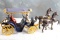 Cast Iron Stanley Surrey Coach Buggy Carriage with Cast Iron Driver & lady