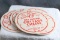 Lot of 7 Vintage Guernsey Maid Cottage Cheese Advertising Lids 7 1/8